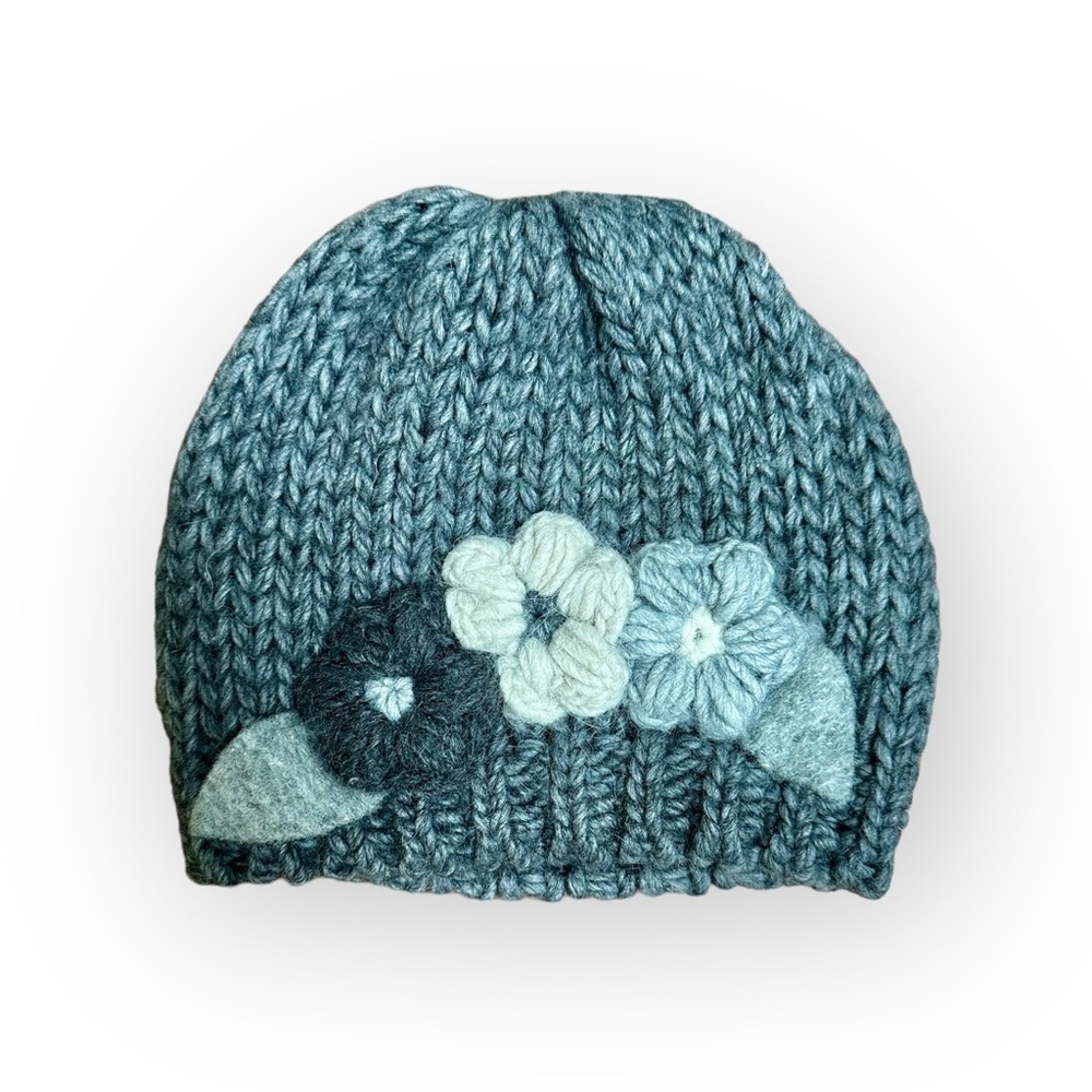 Gelso Bianca‎ Alpaca Wool Floral Beanie, MSRP $38
